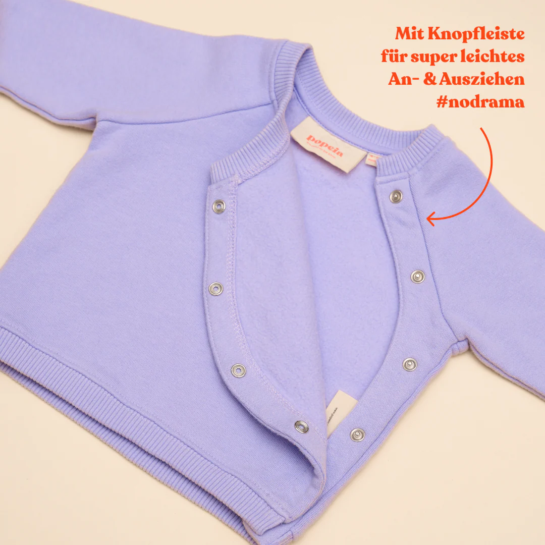 Baby Kindness Sweater aus Bio-Baumwolle in Lila - Image 3