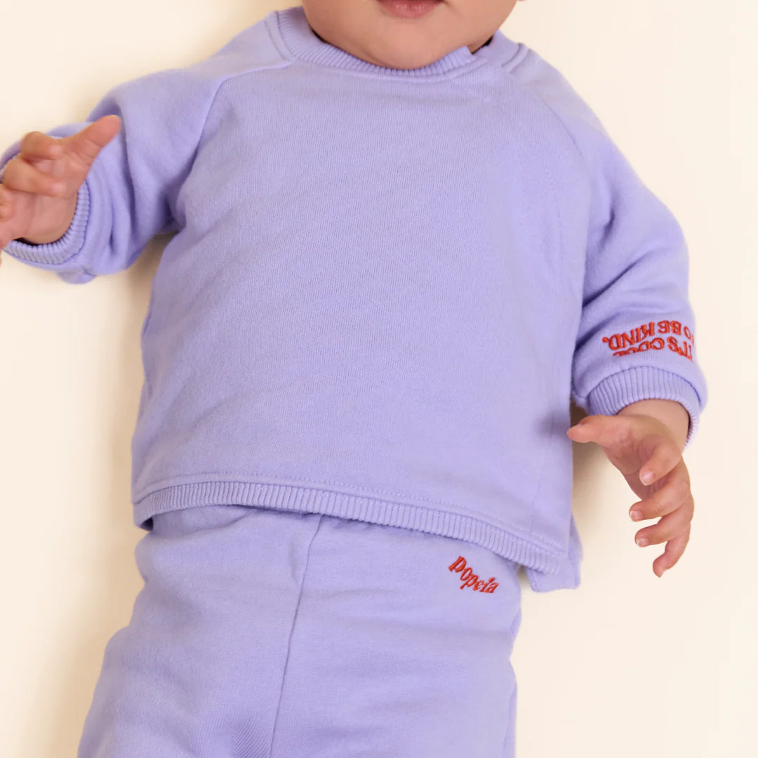 Baby Kindness Sweater aus Bio-Baumwolle in Lila - Image 4