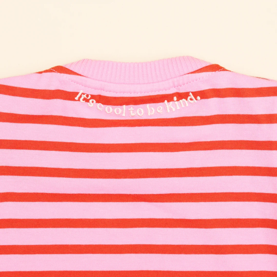 Baby Langarmshirt Gestreift aus Bio-Baumwolle in Pink/Rot - Image 7