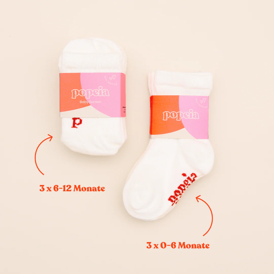 Gemischtes Set (Baby): Socken aus Bio-Baumwolle in Off-White in 2 Größen - Image 2