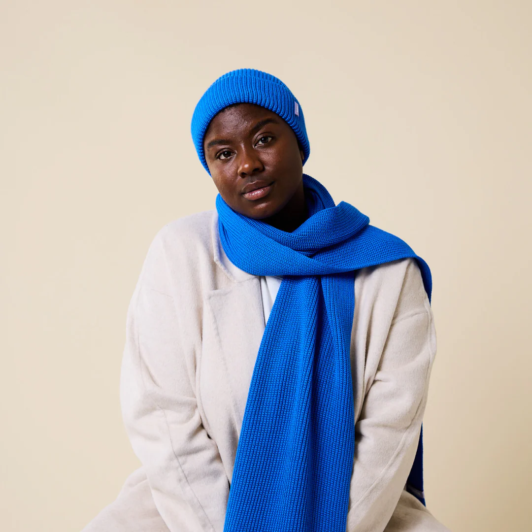 Beanie aus Merinowolle - Blau - Image 6