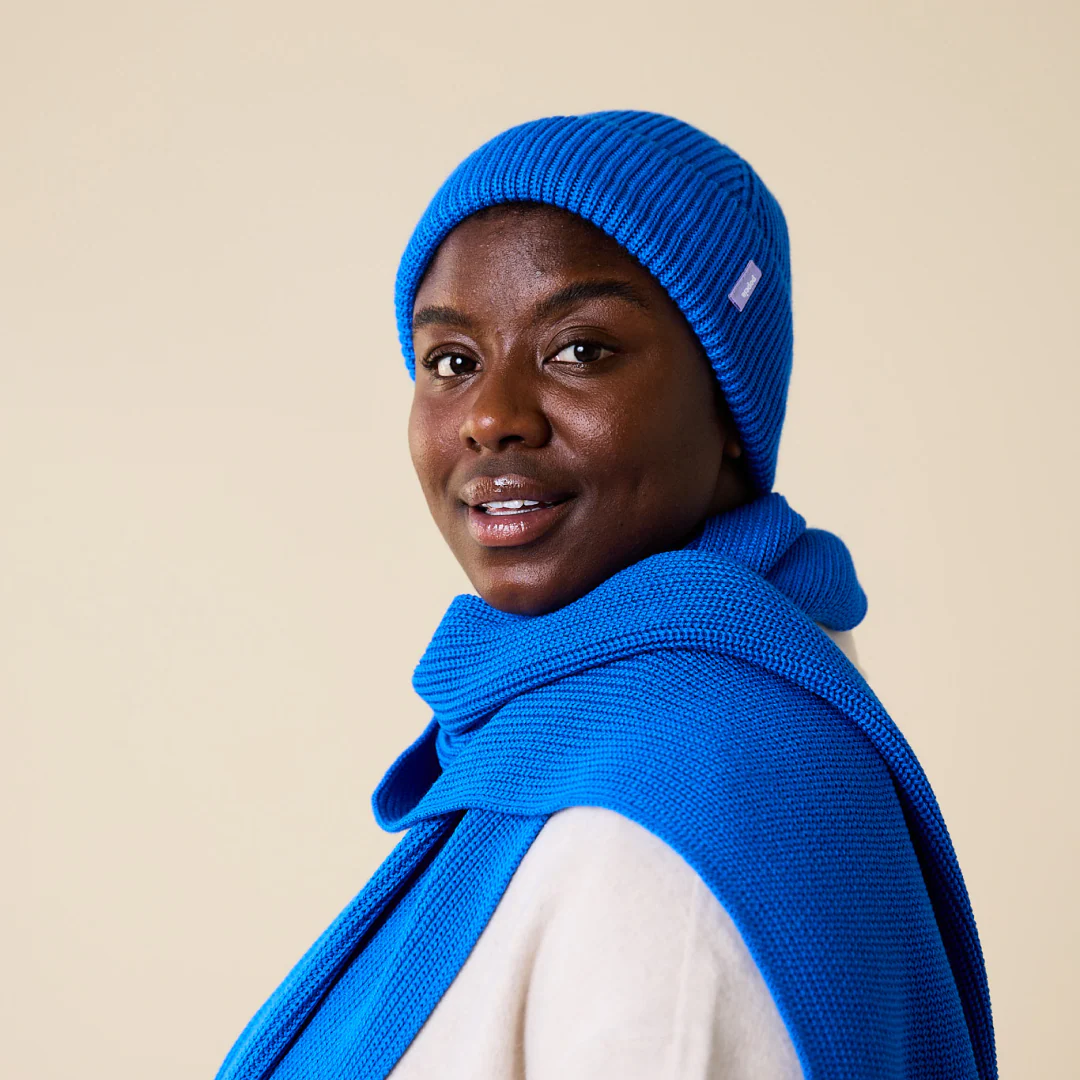 Beanie aus Merinowolle - Blau - Image 7
