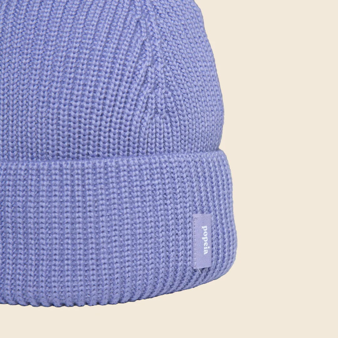 Beanie aus Merinowolle - Lila - Image 4