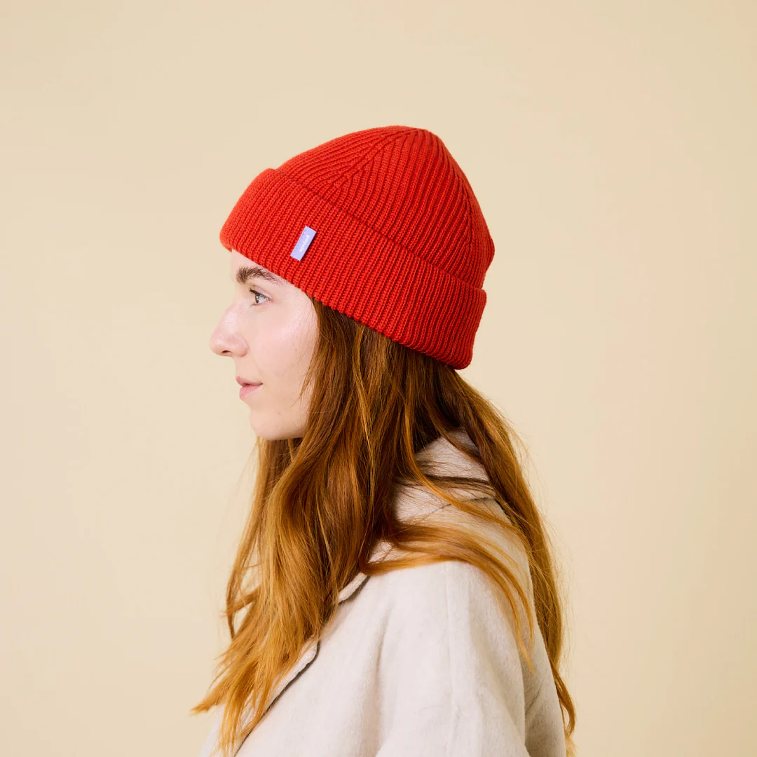 Beanie aus Merinowolle - popeia Rot - Image 5