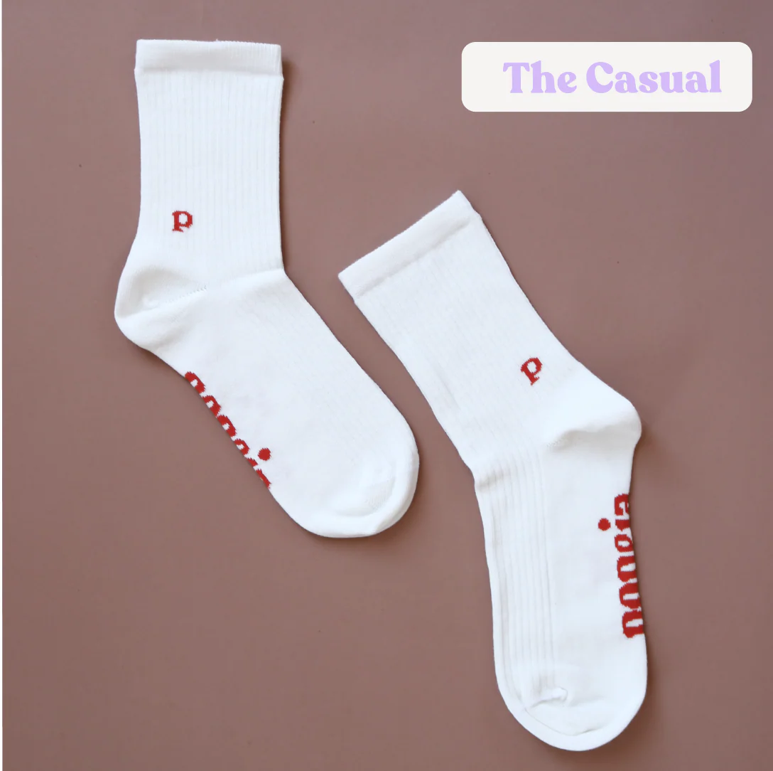 Gemischtes Set: Socken aus Bio-Baumwolle in Off-White - Image 4