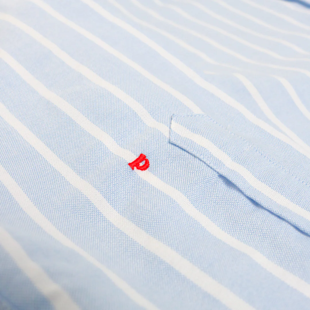 Hemdbluse Gestreift aus Bio-Baumwolle in Blau/Weiß - Image 8