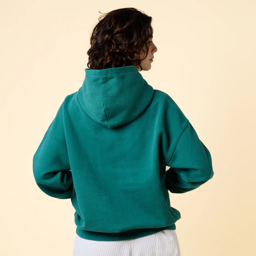 Hoodie aus Bio-Baumwolle in College Grün - Image 5