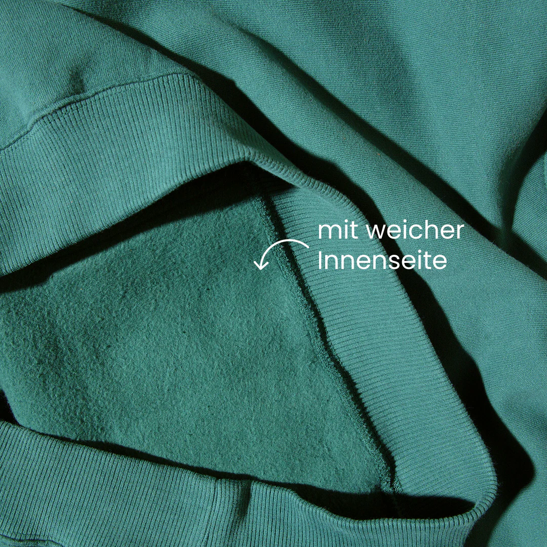 Hoodie aus Bio-Baumwolle in College Grün - Image 9