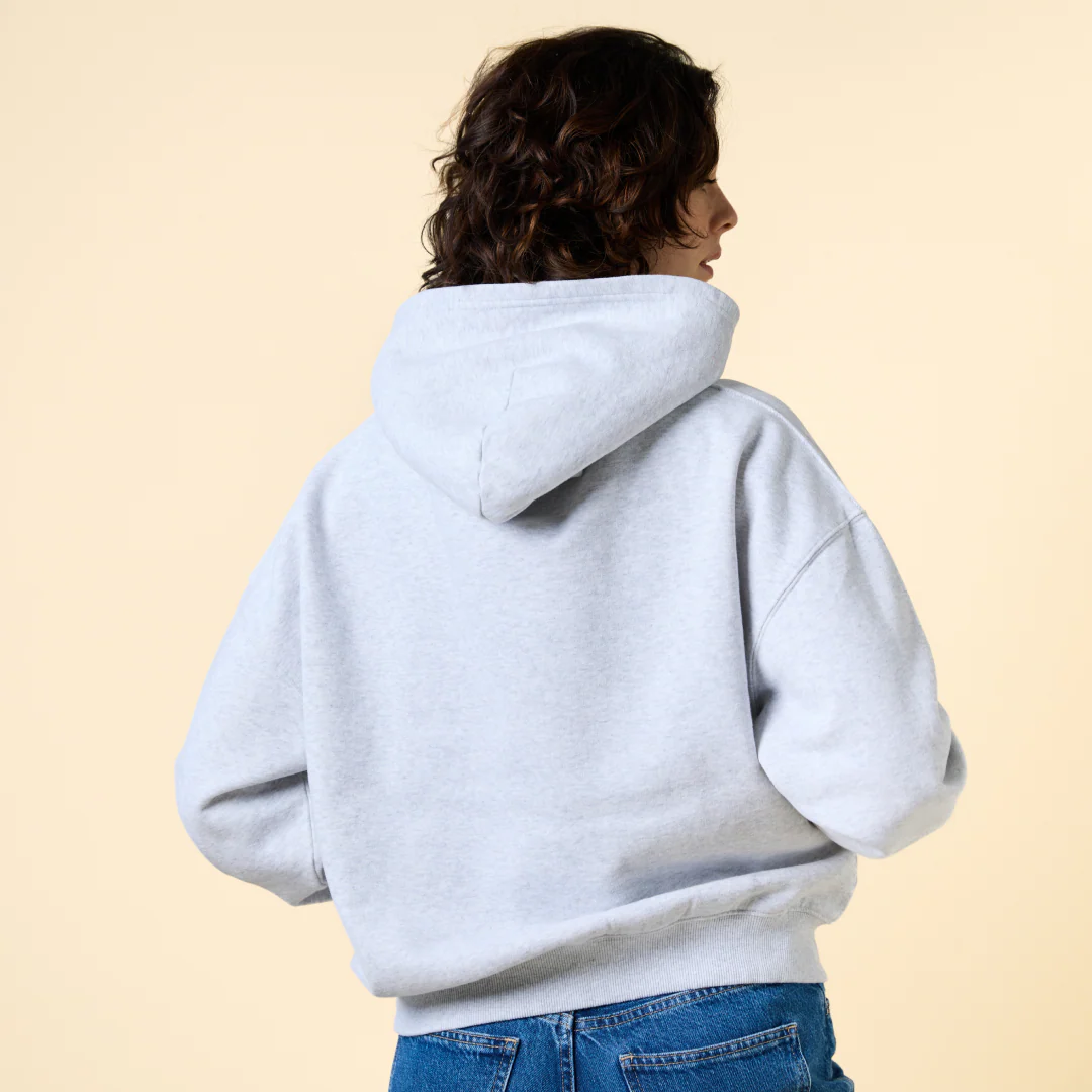 Hoodie aus Bio-Baumwolle in Grau - Image 4