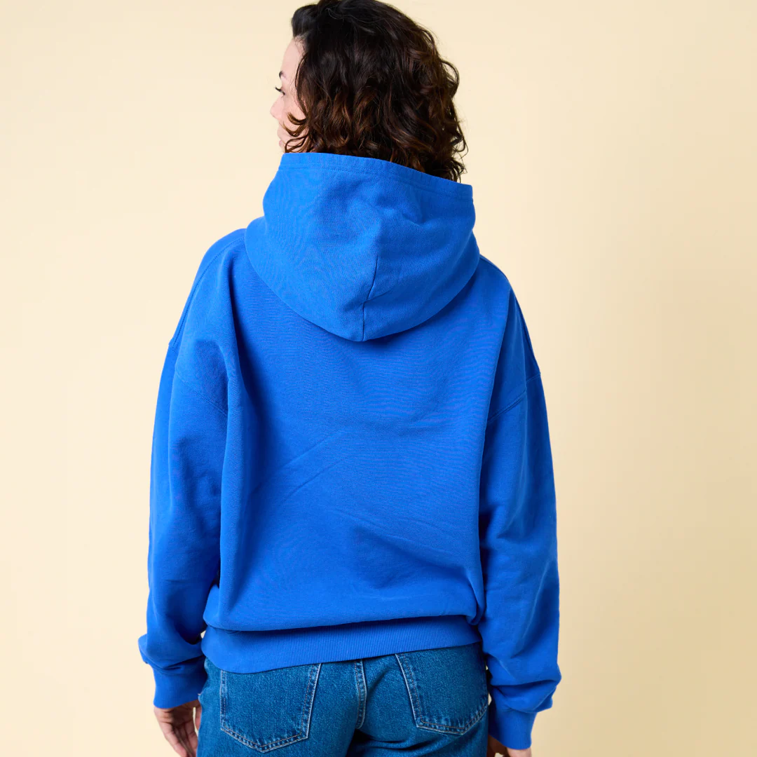 Hoodie aus Bio-Baumwolle in Königsblau - Image 5