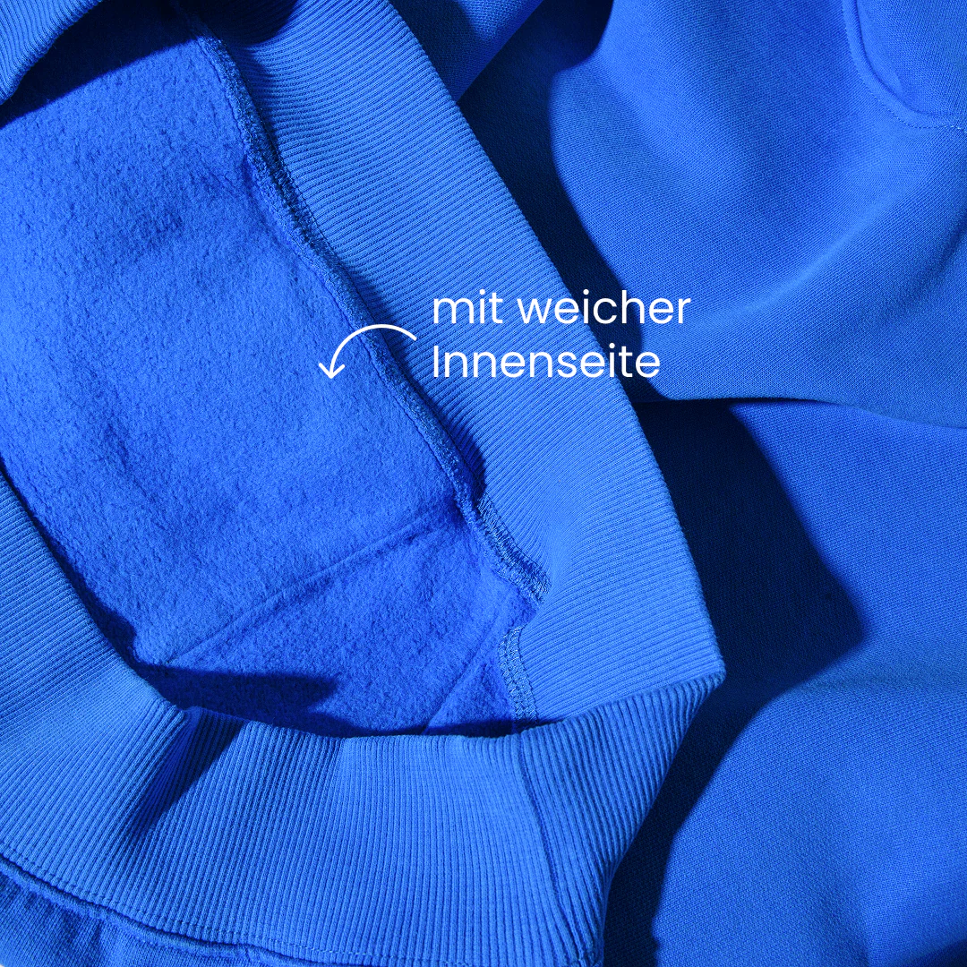Hoodie aus Bio-Baumwolle in Königsblau - Image 9