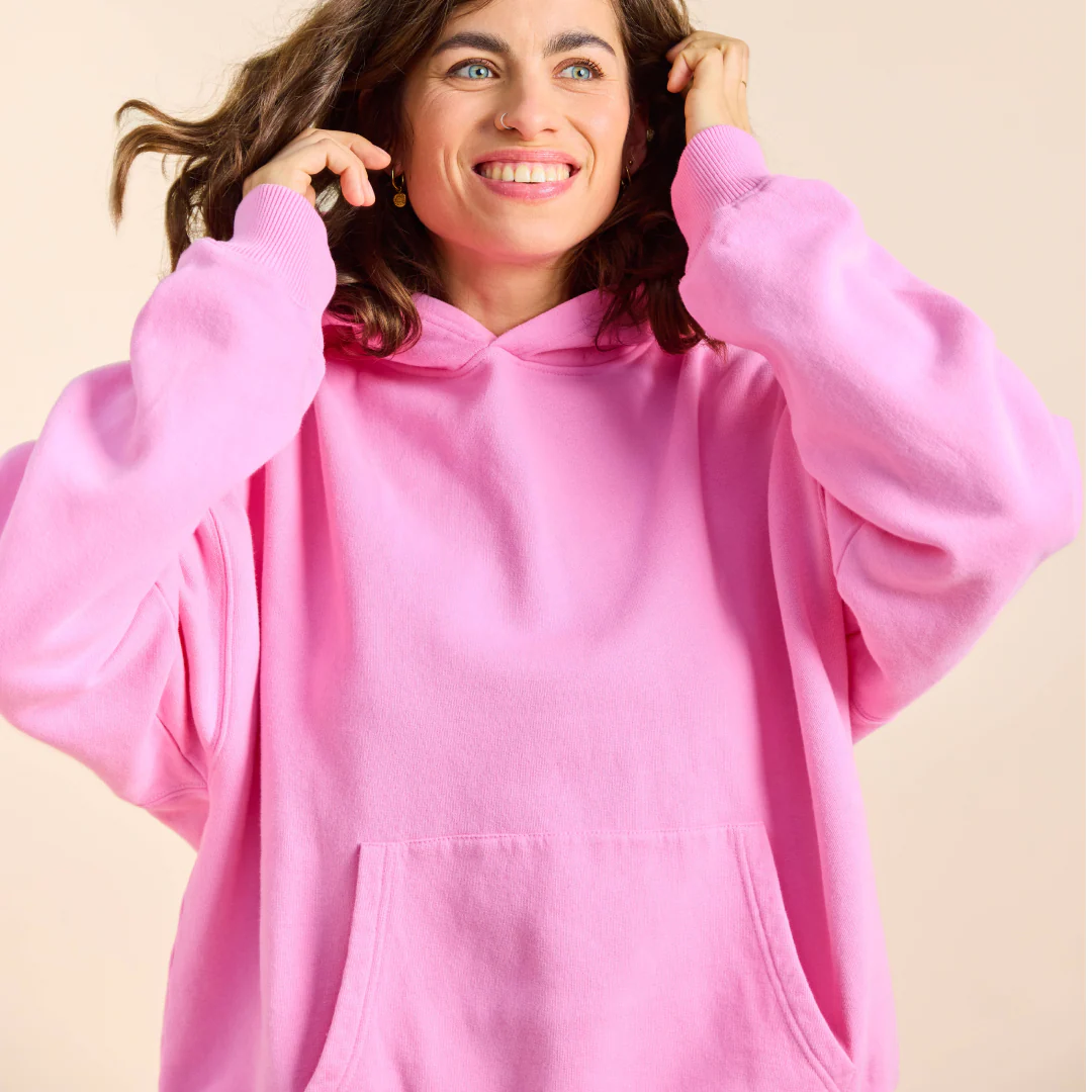 Hoodie aus Bio-Baumwolle in Pink - Image 6