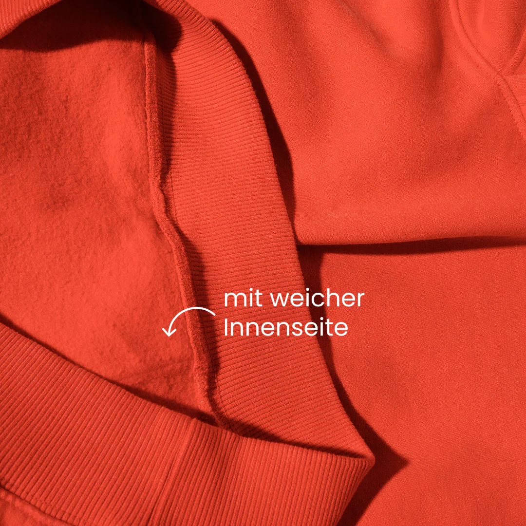 Hoodie aus Bio-Baumwolle in popeia Rot - Image 8