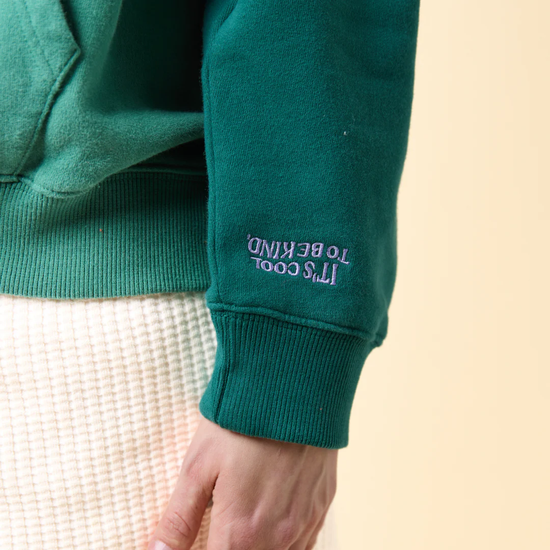 Hoodie aus Bio-Baumwolle in College Grün - Image 6
