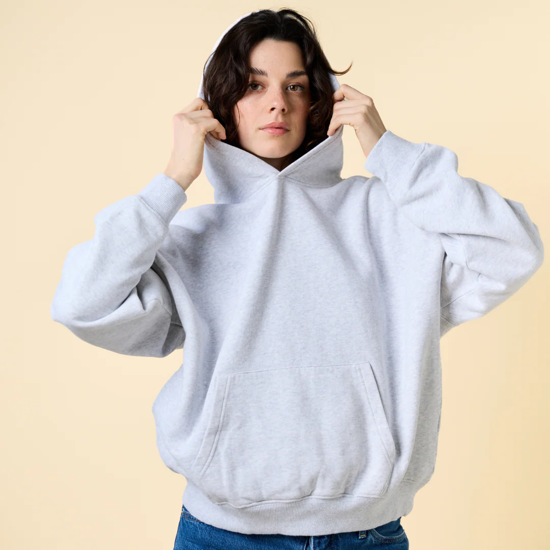 Hoodie aus Bio-Baumwolle in Grau - Image 3