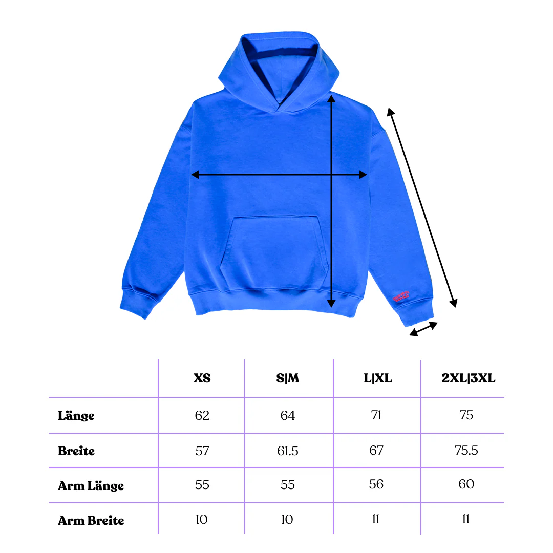 Hoodie aus Bio-Baumwolle in Königsblau - Image 10