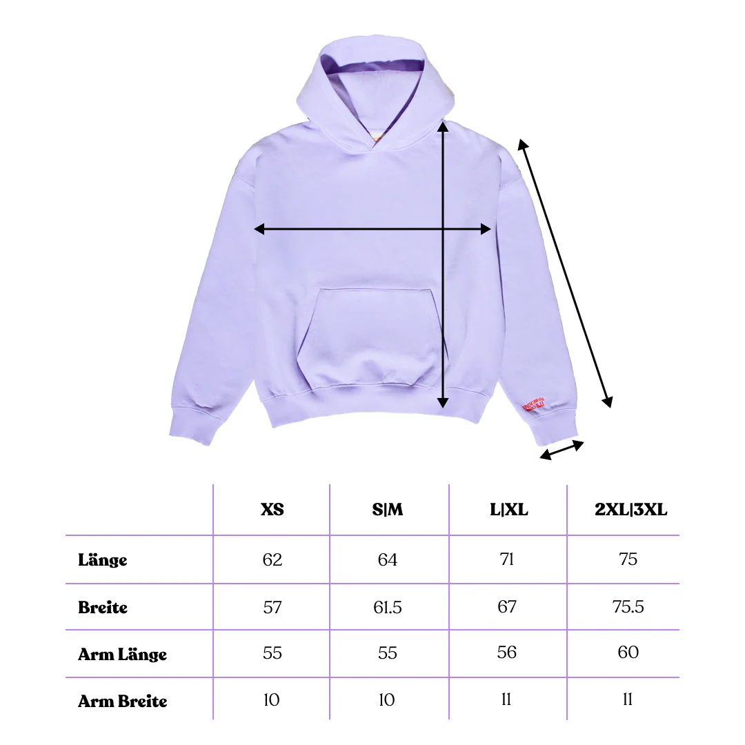 Hoodie aus Bio-Baumwolle in Lila - Image 10