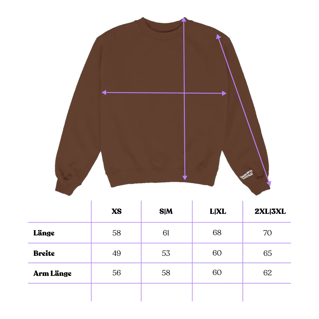 Kindness Sweater aus Bio-Baumwolle in Dunkelbraun - Image 5