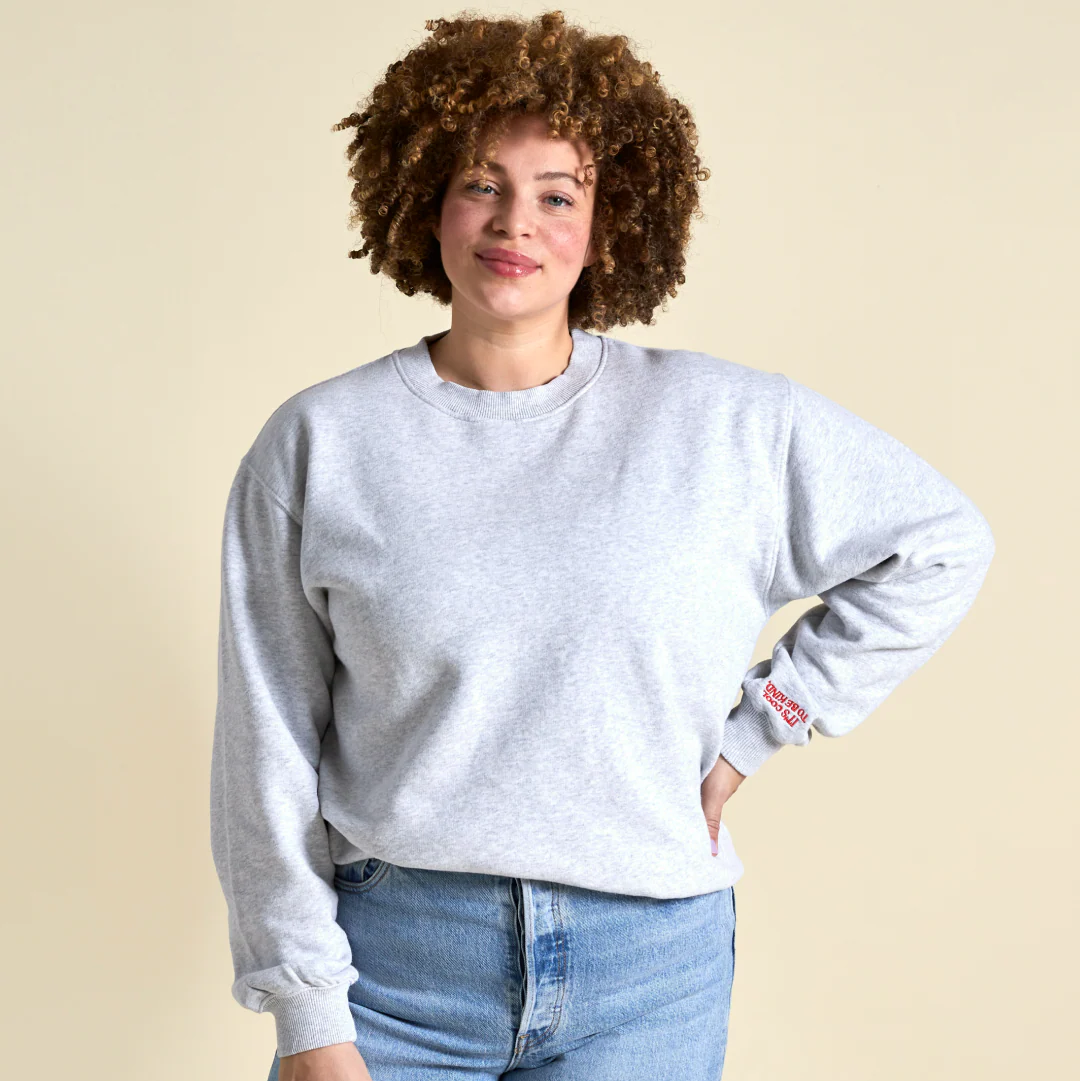 Kindness Sweater aus Bio-Baumwolle in Grau - Image 4