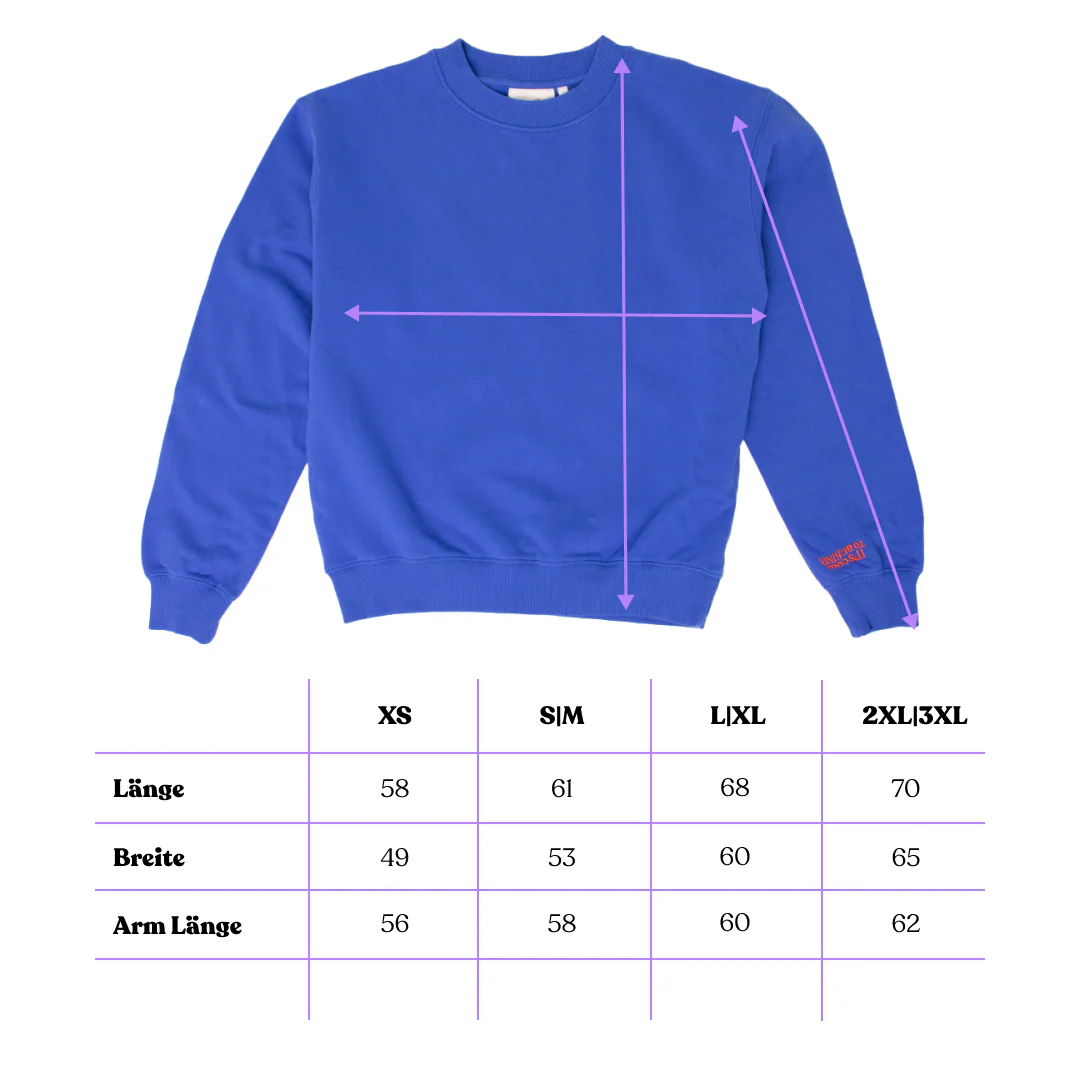 Kindness Sweater aus Bio-Baumwolle in Königsblau - Image 6