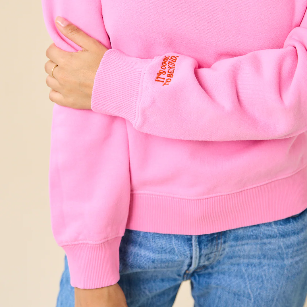 Kindness Sweater aus Bio-Baumwolle in Pink - Image 4