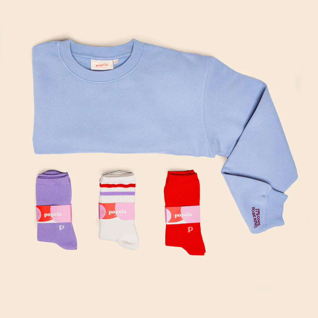 Kindness Sweater Set in Eisblau