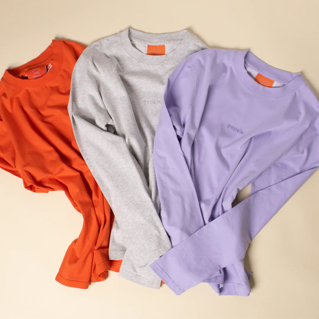 Langarmshirt aus Bio-Baumwolle in Grau - Image 6