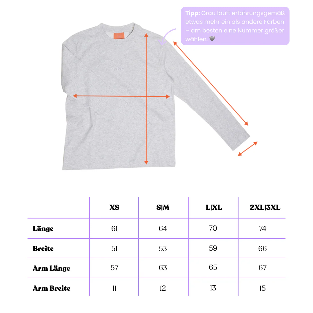 Langarmshirt aus Bio-Baumwolle in Grau - Image 7
