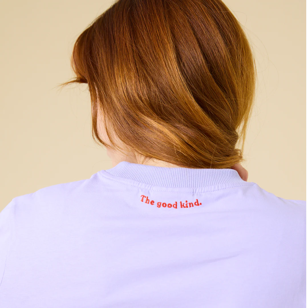 Langarmshirt aus Bio-Baumwolle in Lila - Image 3