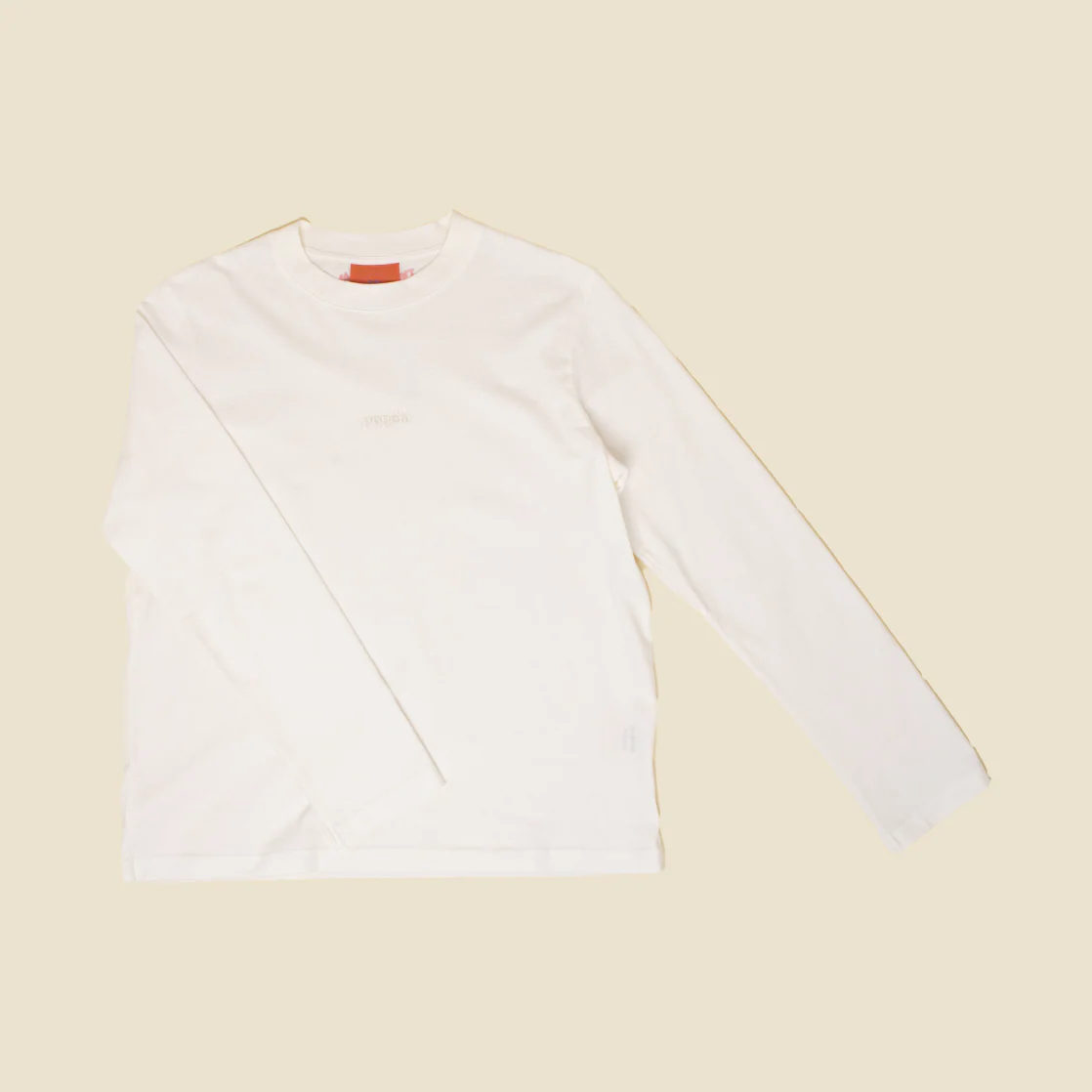 Langarmshirt aus Bio-Baumwolle in Off-White - Image 4