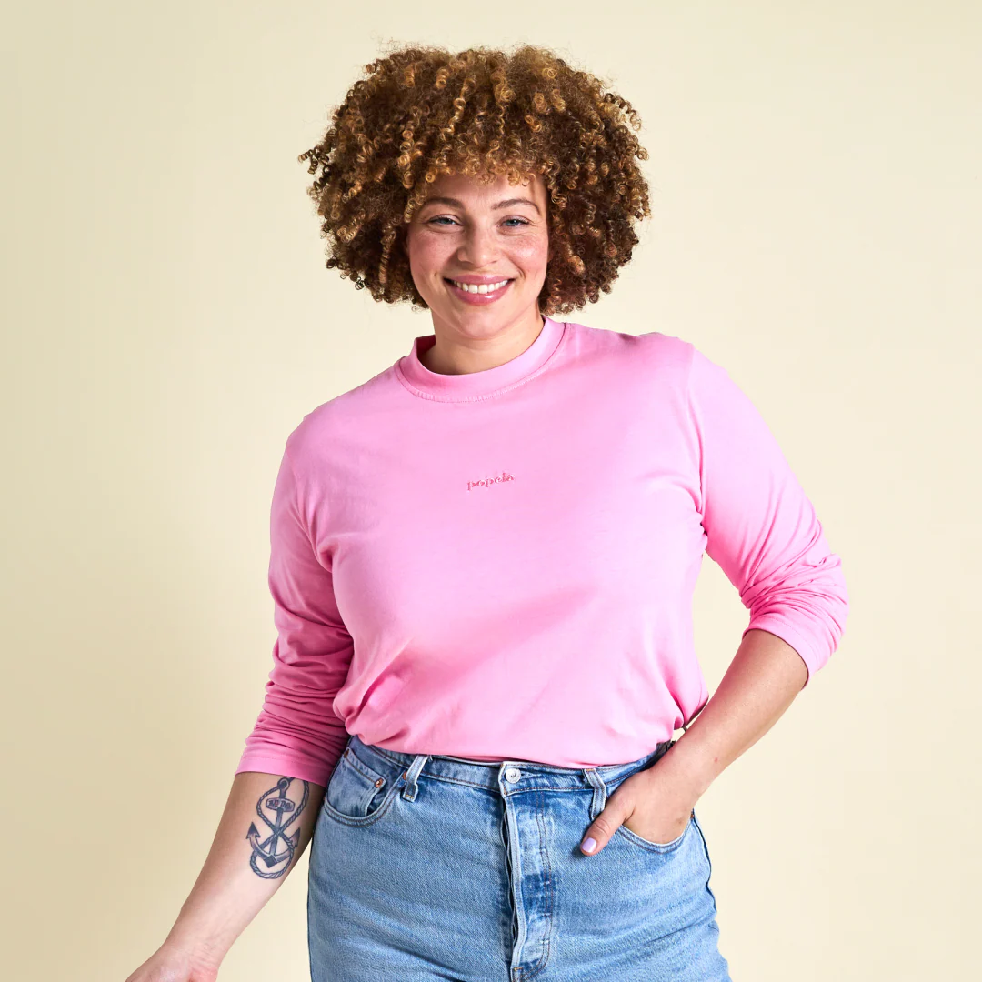 Langarmshirt aus Bio-Baumwolle in Pink - Image 5