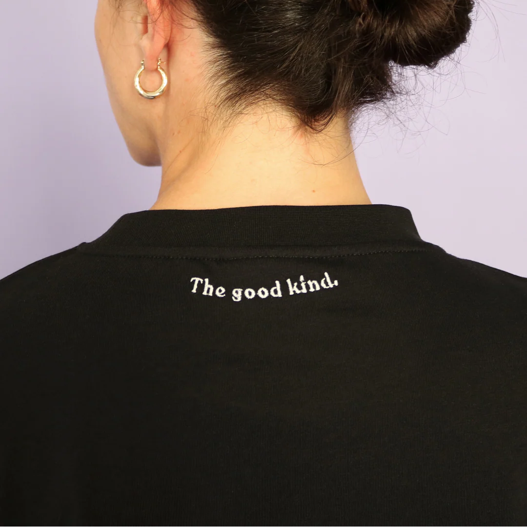 Langarmshirt aus Bio-Baumwolle in Schwarz - Image 3