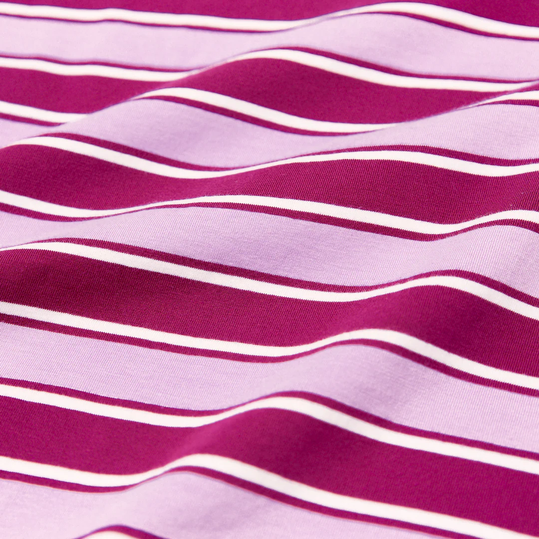 Langarmshirt Gestreift aus Bio-Baumwolle in Aubergine/Pink - Image 8