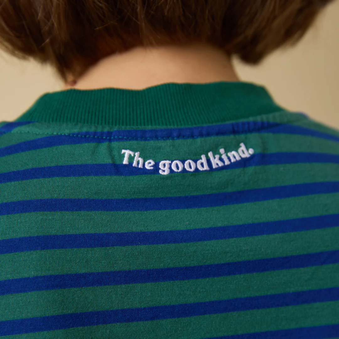 Langarmshirt Gestreift aus Bio-Baumwolle in Dunkelgrün/Blau - Image 6