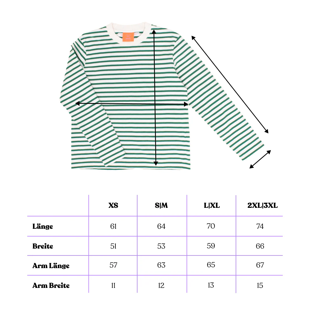Langarmshirt Gestreift aus Bio-Baumwolle in Grün/Off-White - Image 7