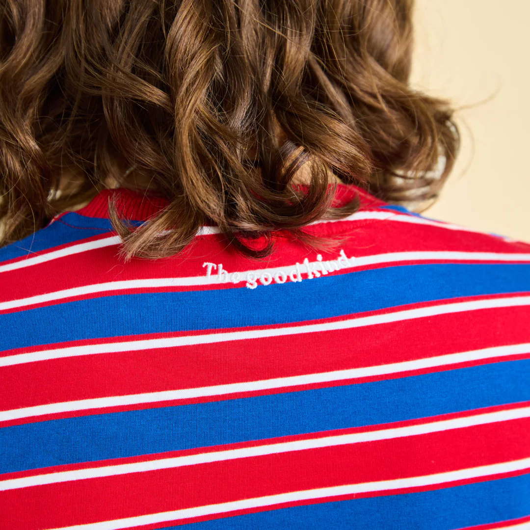 Langarmshirt Gestreift aus Bio-Baumwolle in Rot/Blau - Image 6