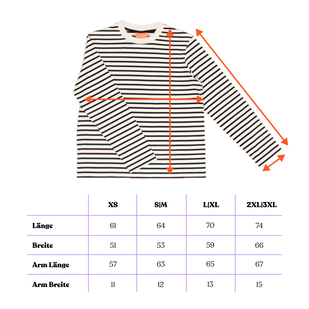 Langarmshirt Gestreift aus Bio-Baumwolle in Schwarz/Off-White - Image 7