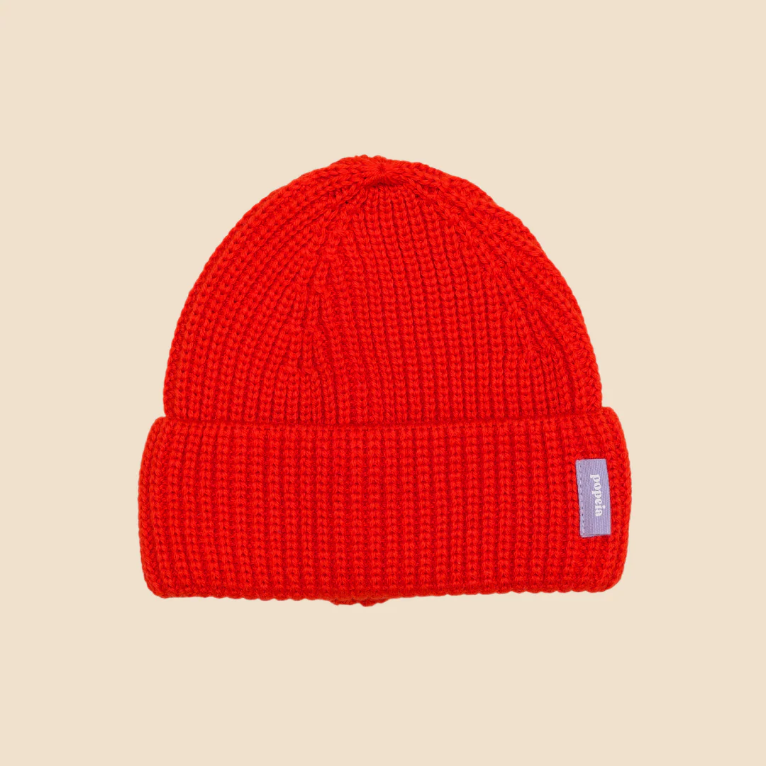 Matching Mama - Beanie Set in popeia Rot - Image 3