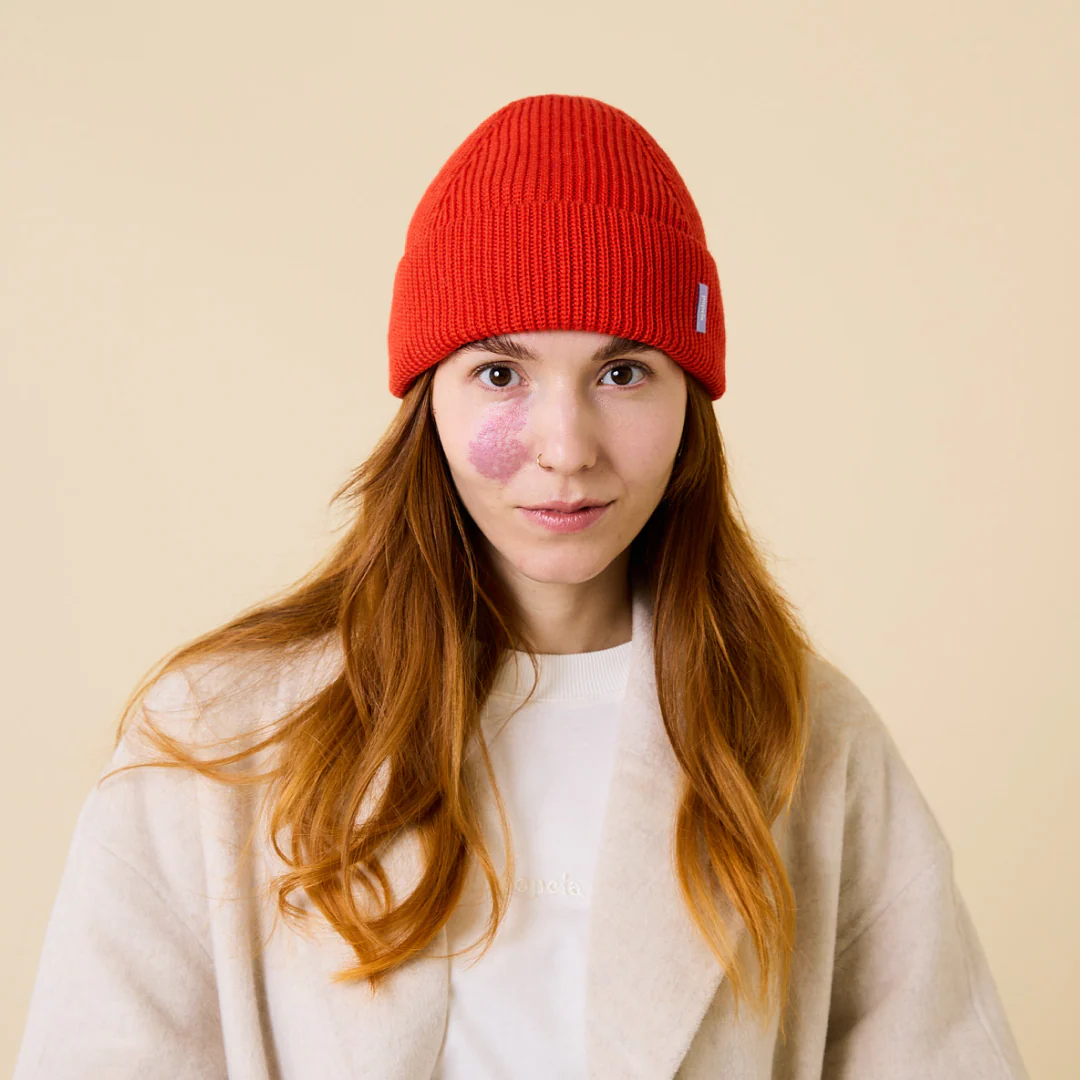 Matching Mama - Beanie Set in popeia Rot - Image 4