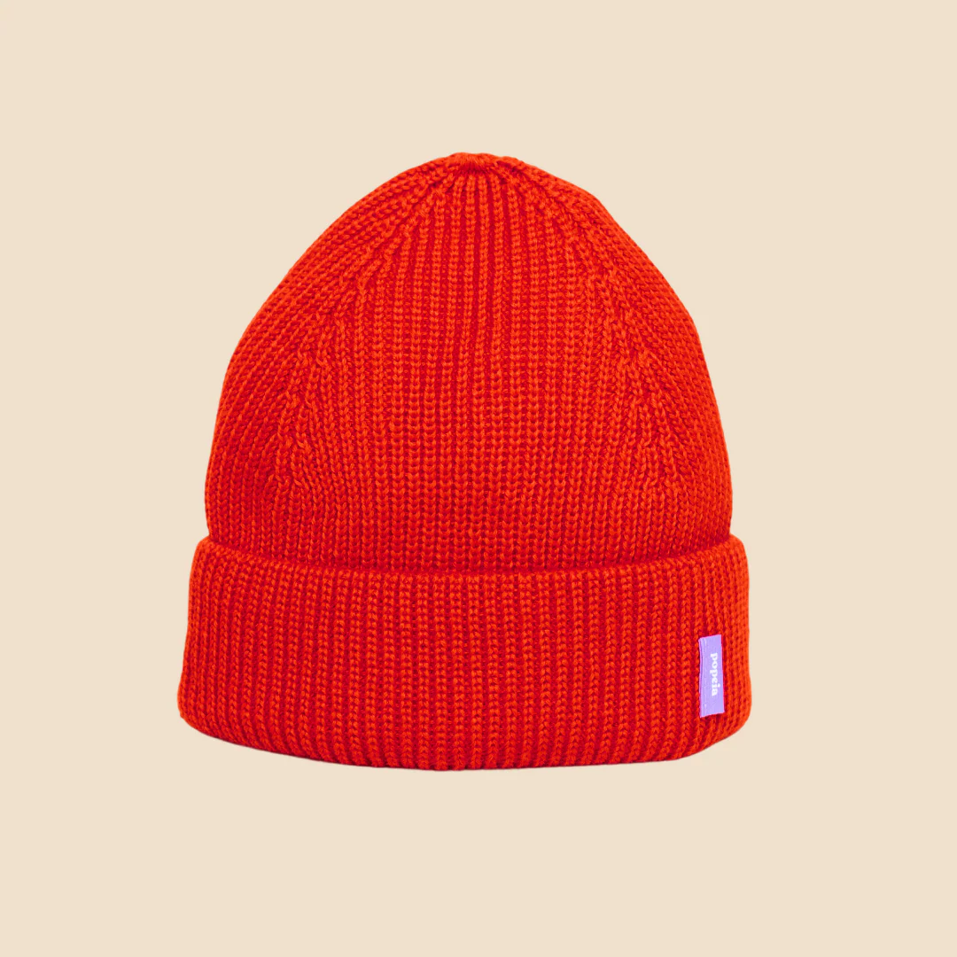 Matching Mama - Beanie Set in popeia Rot - Image 5
