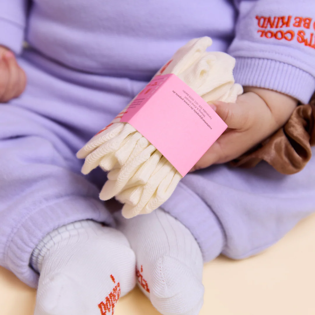 Matching Mama - 6er-Set (The Casual Ankle): Socken aus Bio-Baumwolle in Off-White - Image 7