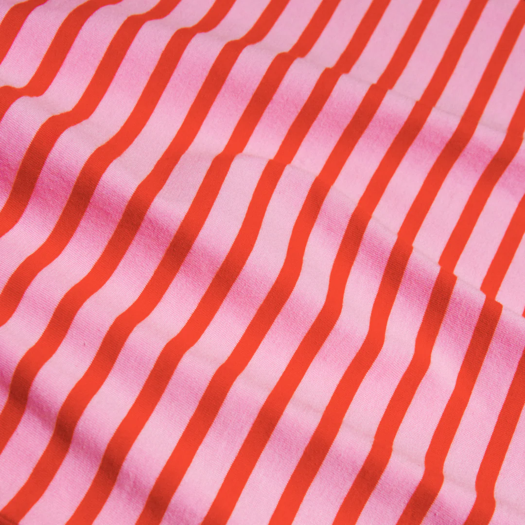Poloshirt Gestreift aus Bio-Baumwolle in Pink/Rot - Image 8