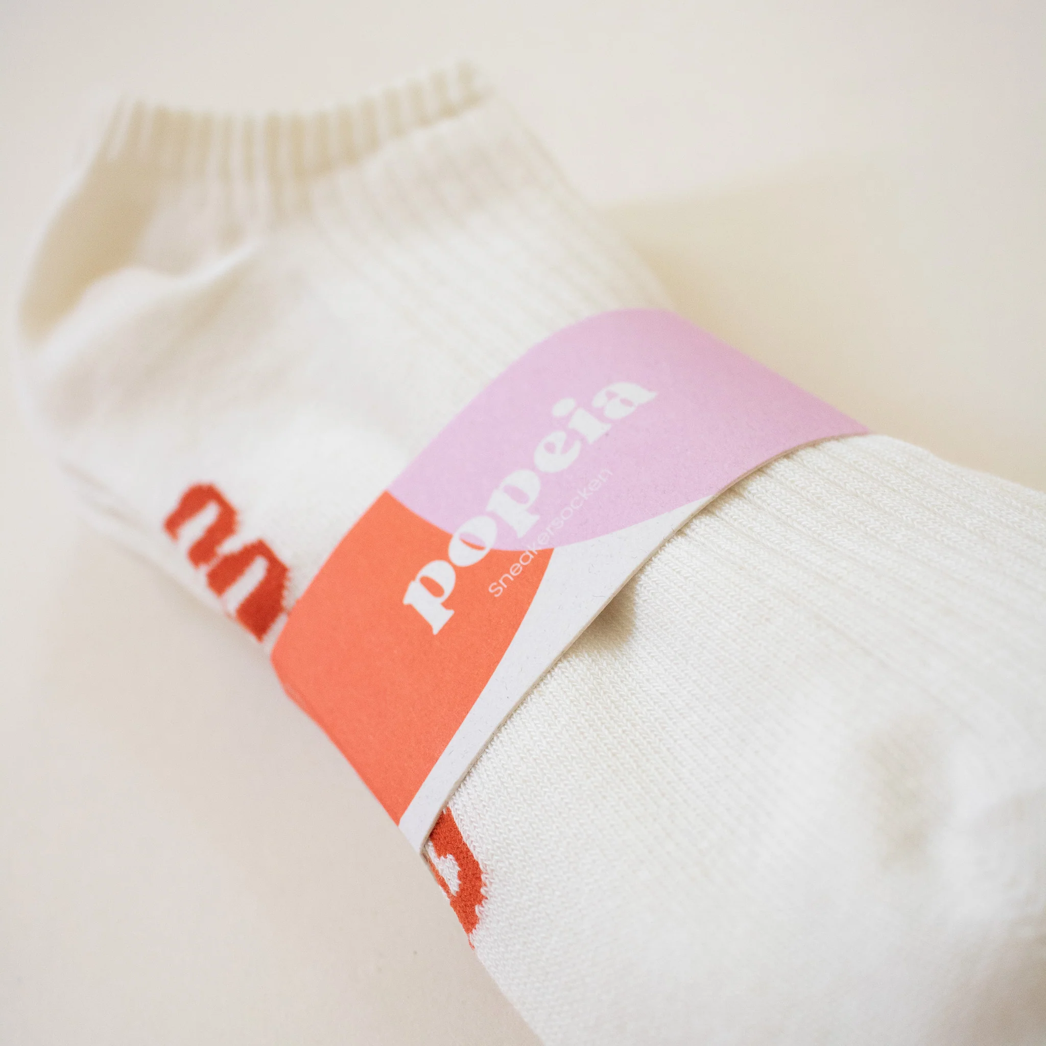 Sneakersocken aus Bio-Baumwolle in Off-White - Image 5