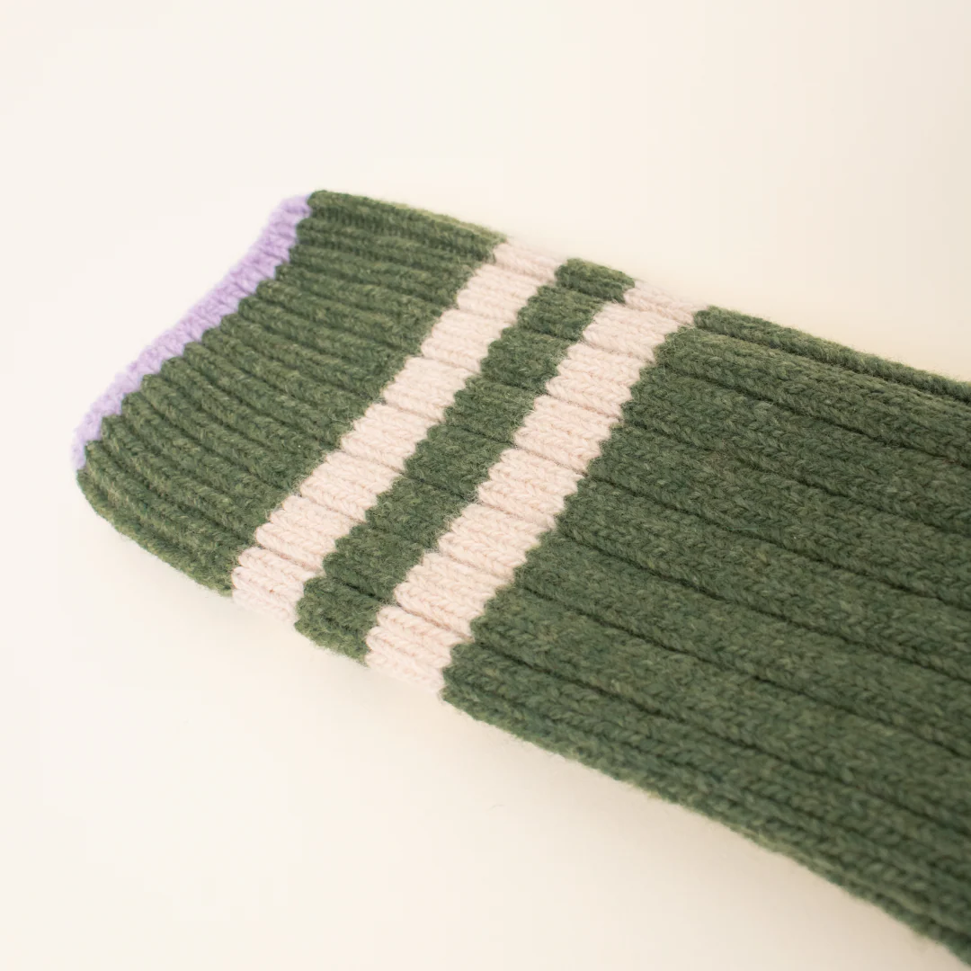 Dicke Stricksocken aus Wolle in Grün - Image 8