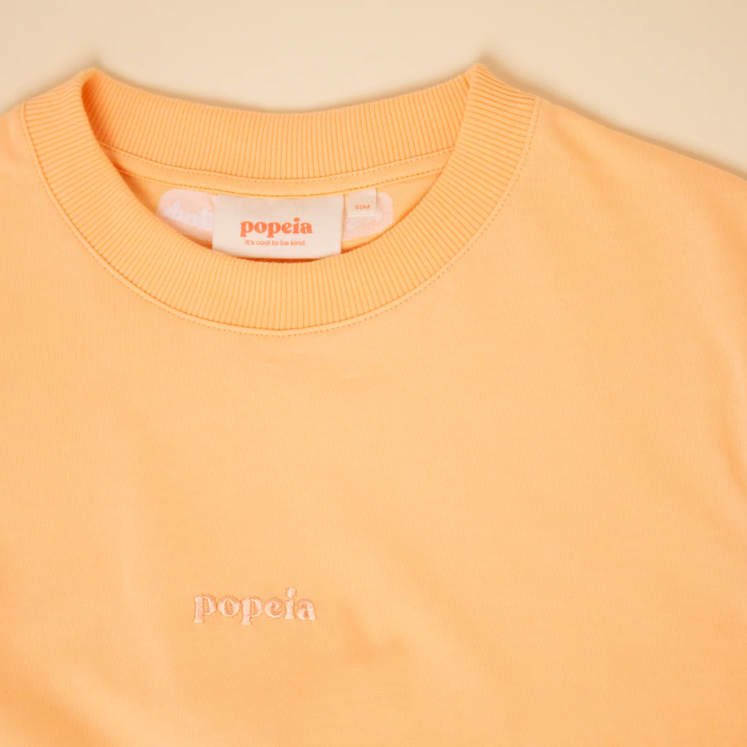 T-Shirt aus Bio-Baumwolle in Apricot - Image 5
