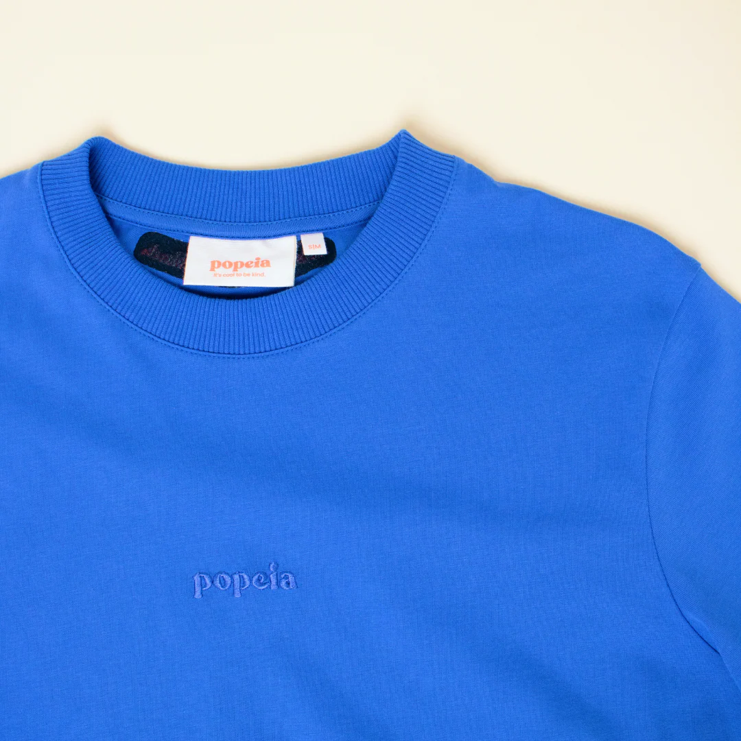 T-Shirt aus Bio-Baumwolle in Königsblau - Image 4