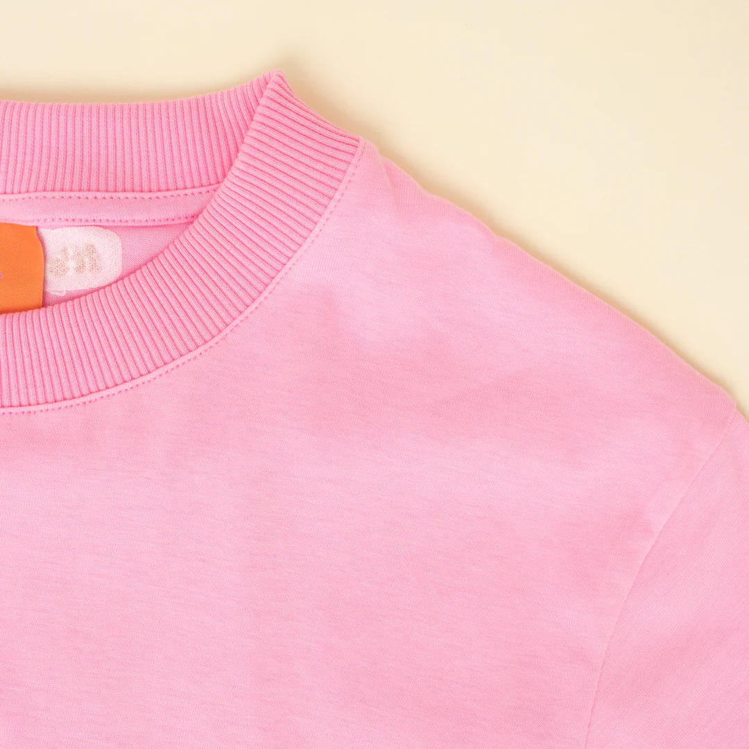T-Shirt aus Bio-Baumwolle in Pink - Image 3