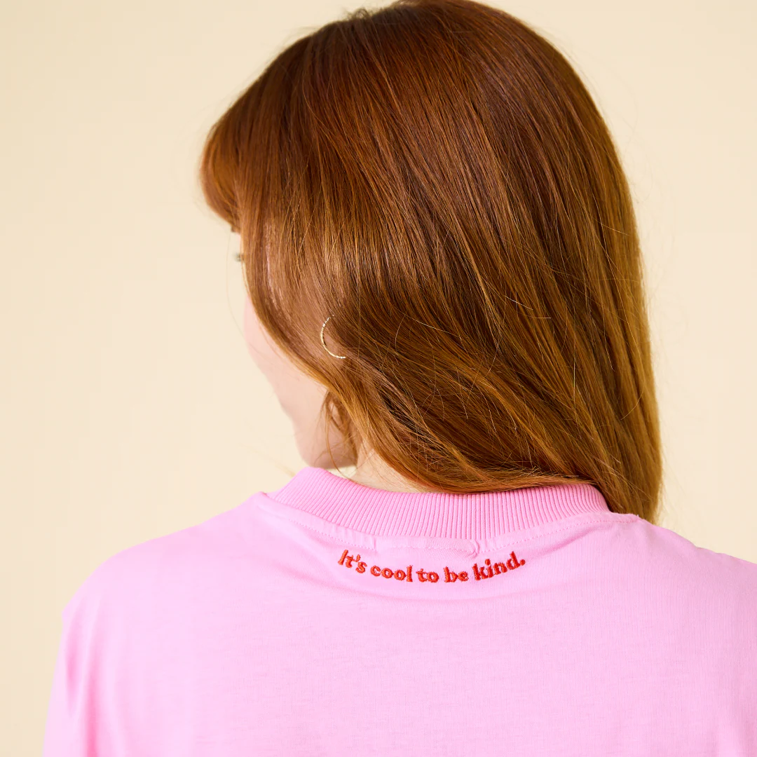 T-Shirt aus Bio-Baumwolle in Pink - Image 5