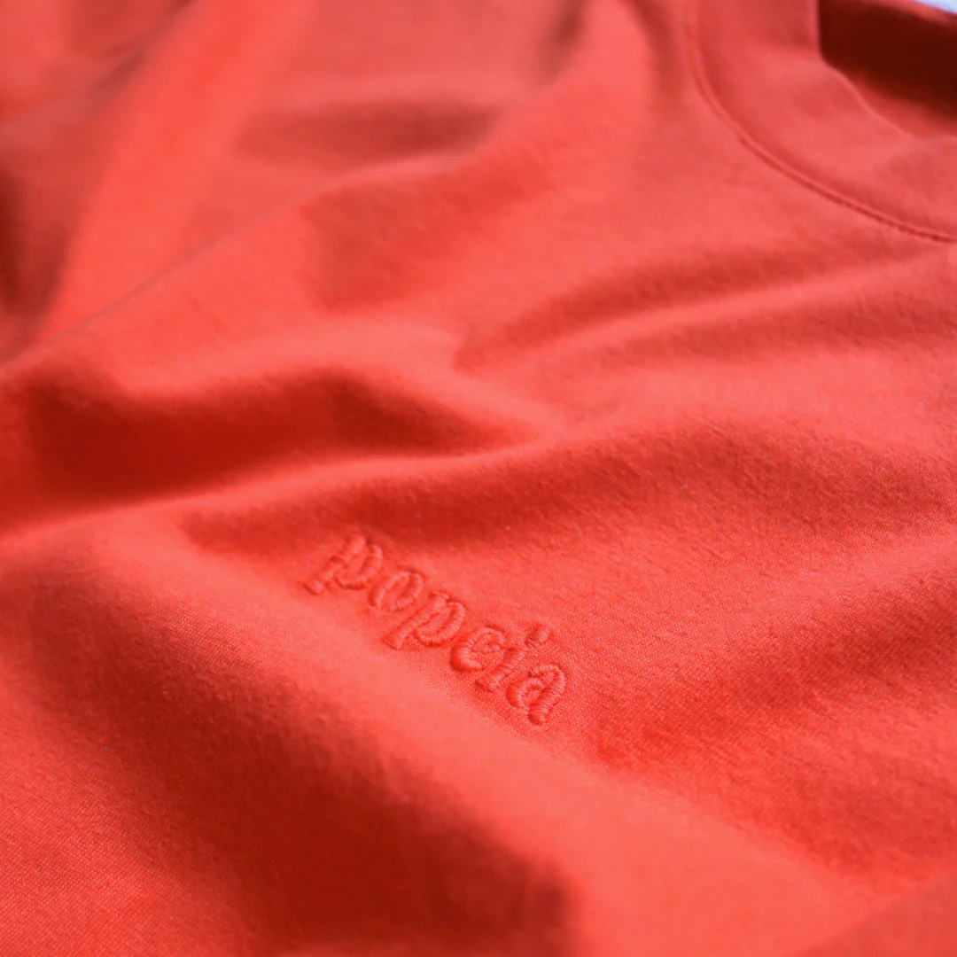 T-Shirt aus Bio-Baumwolle in popeia Rot - Image 5
