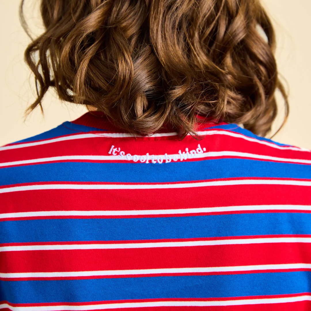 T-Shirt Gestreift aus Bio-Baumwolle in Rot/Blau - Image 7